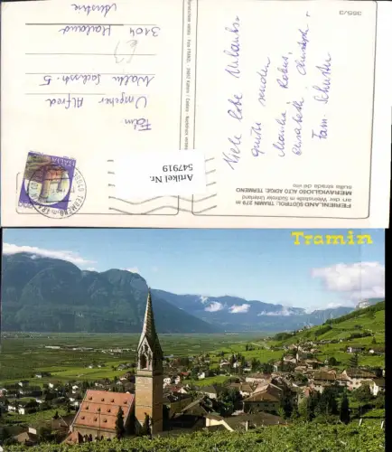 547919,Trentino Bolzano Tramin an der Weinstraße Termeno