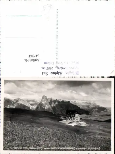 547944,Trentino Bolzano Rifugio Pralongia Sass Songher Corvara Kolfuschg