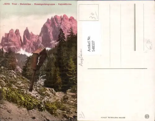 548337,Trentino Bolzano Dolomiten Rosengarten Vajolettürme Tiers Sexten