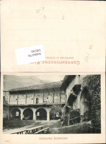 548346,Trentino Bolzano tolle AK Bozen Schloss Runkelstein Schlosshof