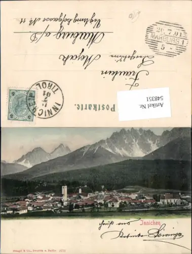 548351,Trentino Bolzano tolle AK Innichen Pustertal pub Stengel Co. 2772