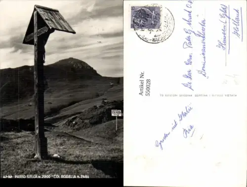 550028,Trentino Bolzano Passo Sella Rodella Kreuz Gröden Gardena