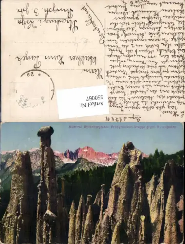 550067,Trentino Bolzano Südtirol Ritten Renon Rosengarten Erdpyramiden