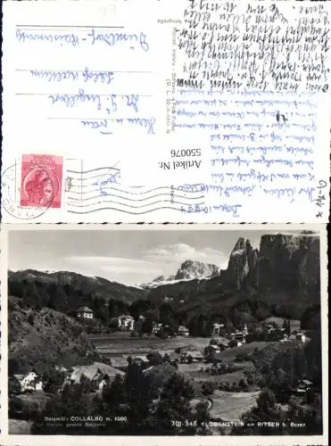 550076,Trentino Bolzano Dolomiti Collalbo sul Renon Klobenstein am Ritten