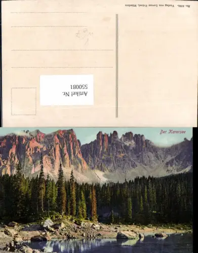 550081,Trentino Bolzano Karersee Latemar Welschnofen Dolomiten