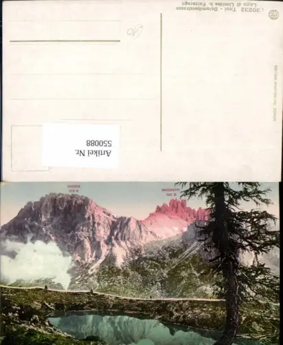 550088,Trentino Bolzano Lago di Limides Falzarego Dolomiten