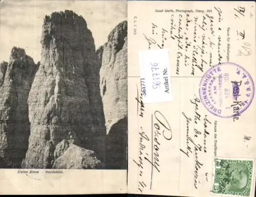 561776,Trentino Bolzano Kleine Zinne Nordwand pub Olang pub Werth 203