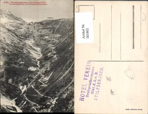 561802,Trentino Bolzano Stilfserjochstrasse Ferdinandshöhe Sulden Trafoi