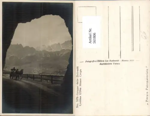 561806,Trentino Bolzano Kutsche b. Cortina Monte Crepa