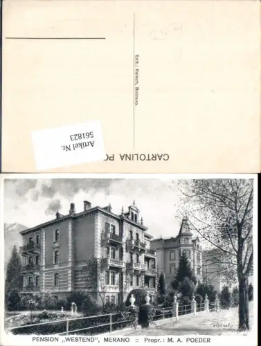 561823,Trentino tolle AK Reisch Meran Meran Merano Pension Westend