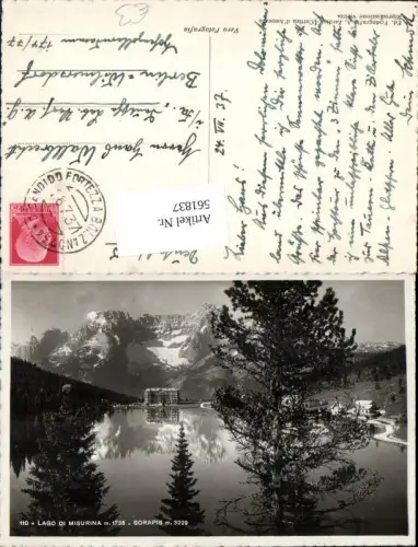 561837,Trentino Bolzano Lago di Misurina Sorapis