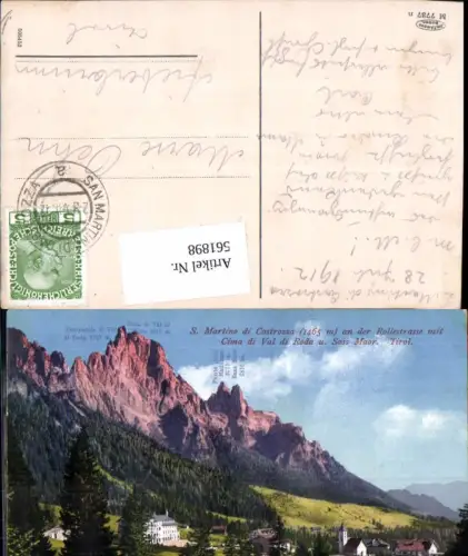561898,Trentino Bolzano San Martino di Castrozza Cima di Val di Roda Sass Maor