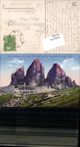 561940,Trentino Bolzano Drei Zinnen Hütte Dolomiten Gröden Tiers