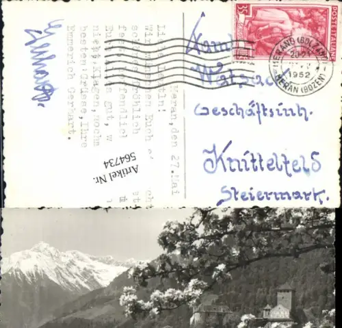 564734,Trentino Meran Merano Schloss Tirol Tirolo