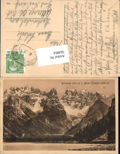 564864,Trentino Dürrensee Monte Cristallo Schluderbach Toblach