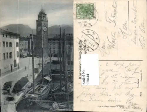 570444,Trentino Trento Gardasee Lago di Garda Riva Hafen