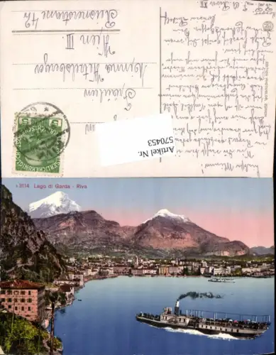570453,Trentino Trento Gardasee Lago di Garda Riva Dampfer Schiff