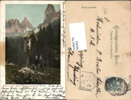 583363,Trentino Bolzano Motiv a.d. Tschaminathal Tiers Bozen