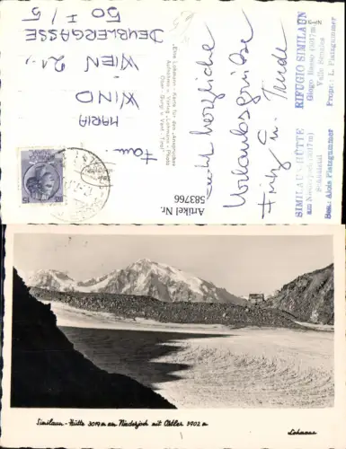 583766,Similaunhütte a. Niederjoch m. Ortler Schnals Senales Südtirol Trentino