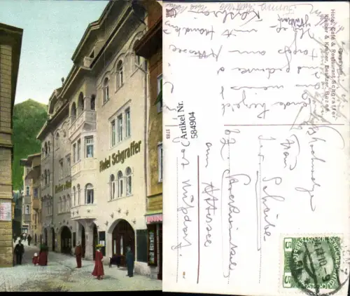584904,Trentino Bolzano Hotel Cafe Schgraffer Bozen