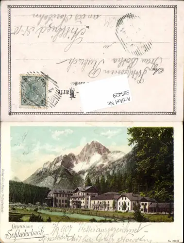 585429,Trentino Bolzano Gruß aus Schluderbach Hotel Toblach