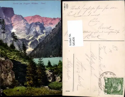 585456,Trentino Bolzano Prags Pragser Wildsee b. Niederdorf Pustertal