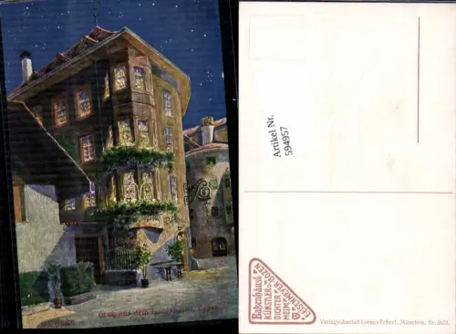 594957,Künstler AK H.K. Braun Trentino Bolzano Bozen Batzenhäusl