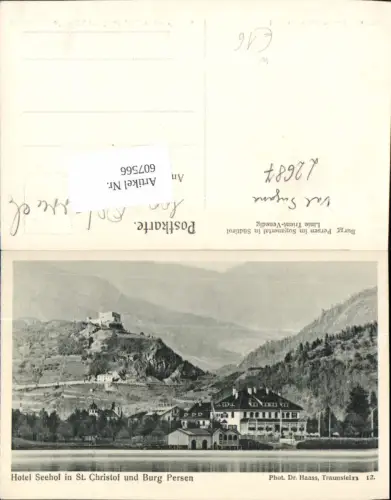 607566,Trentino Trento Burg Persen Pergine Valsugana Suganertal Hotel Seehof St. Christof