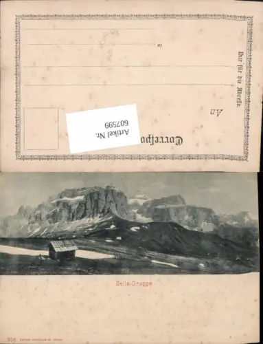 607599,Trentino Bolzano Sella Gruppe Gröden Canazei Wolkenstein pub Photoglob 356