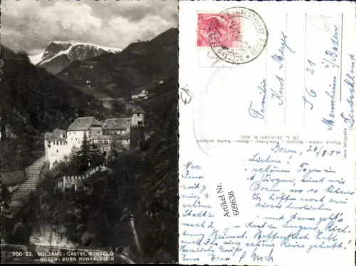 609638,Trentino Bozen Bolzano Burg Runkelstein Castel Roncolo