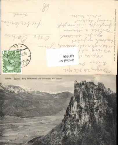 609666,Trentino Südtirol Bozen Bolzano Jenesien Burg Greiffenstein Etschtal Greifenstein
