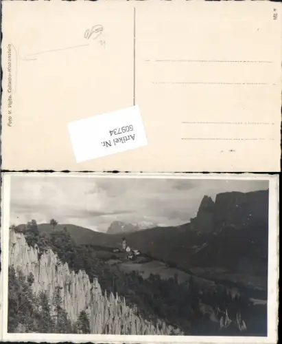 609734,tolle Foto-AK Trentino Collalbo Klobenstein Dolomiten Südtirol