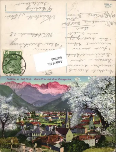 609745,Trentino Frühling in Süd-Tirol Bozen Gries Bolzano Rosengarten Dolomiten