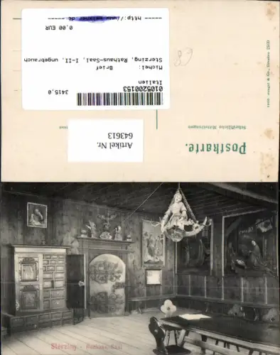 643613,Trentino Sterzing Vipiteno Südtirol Rathaus Saal