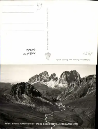 643632,Trentino Passo Pordoi Sasso Beccie Sassolungo