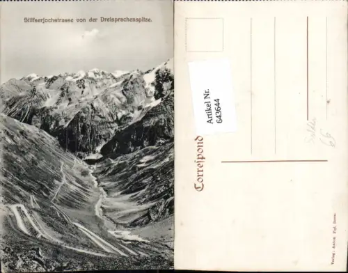 643644,Trentino Stilfserjochstrasse Sulden Trafoi