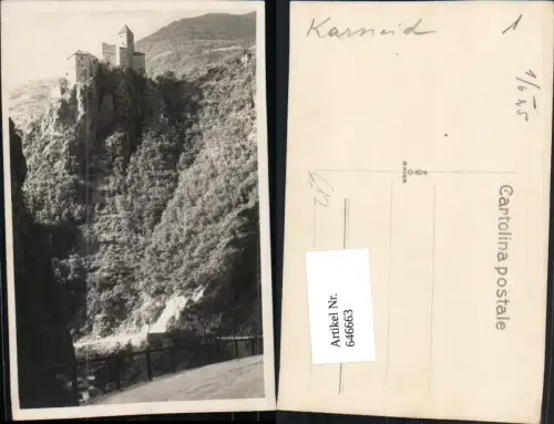 646663,tolle Foto-AK Trentino Burg Karneid Bozen Bolzano Cornedo all’Isarco