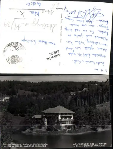 646972,Wolfsgruben See Ritten Bozen Gasthof Miralago Costalovara Renon