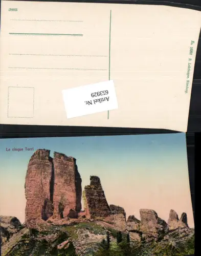 653929,Trentino Le cinque Torri Drei Zinnen Sexten Dolomiten