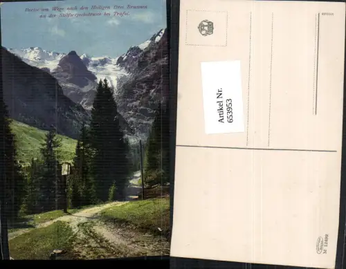 Trentino Partie Wege Heiligen Drei Brunnen Stilfs Stilfserjochstraße Trafoi Sulden