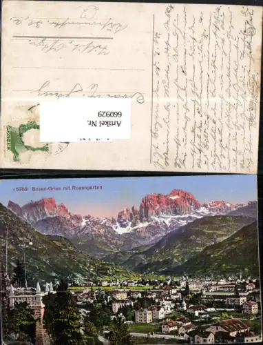 660929,Trentino Gries Bozen Bolzano m. Rosengarten
