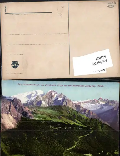 661021,Trentino Dolomitenstraße a. Pordoijoch Marmolata Canazei