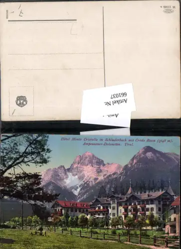 661037,Trentino Hotel Monte Cristallo Schluderbach Toblach mit Croda Rossa