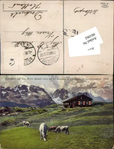 661062,Trentino Hoferhütte Monte Spinale b. Madonna di Campiglio Sankt Maria im Pein