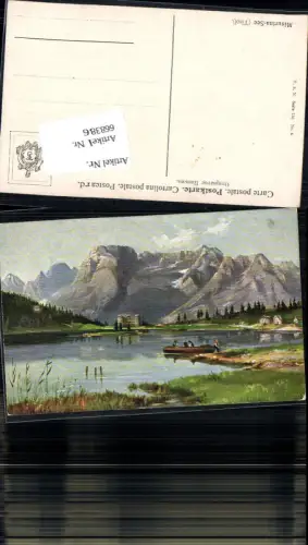 668386,tolle Künstler AK Misurinasee b. Auronzo di Cadore pub Theo Stroefer 756-4