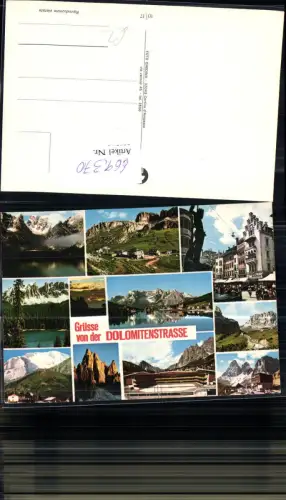 669370,Mehrbild Ak Dolomitenstraße Bozen