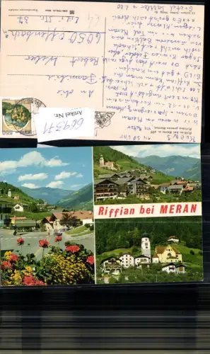 669371,Mehrbild Ak Riffian b. Meran Rifiano presso Merano