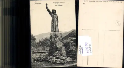 671479,Trentino Klausen Haspinger Denkmal Cliusi