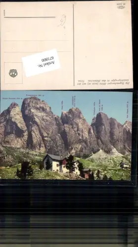 671800,Trentino Regensburger Hütte Geislergruppe Gröden Wolkenstein Gardena