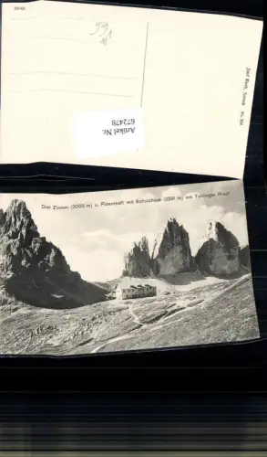 672478,Sesto Südtirol Drei Zinnen Paterkoft Dreizinnenhütte pub Josef Werth 904